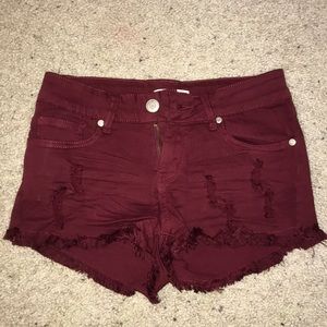 Maroon shorts